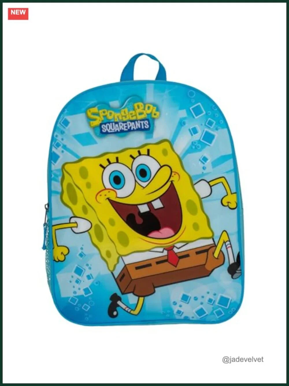 Kids Spongebob Squarepants Backpack, School Bag 15in Polyester